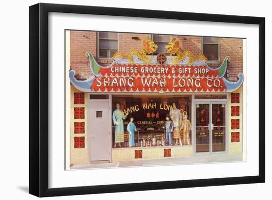 Chinese Grocery and Gift Shop-null-Framed Art Print