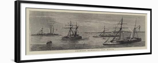 Chinese Gunboats Off Malta-William Edward Atkins-Framed Giclee Print