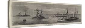 Chinese Gunboats Off Malta-William Edward Atkins-Stretched Canvas