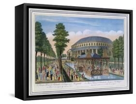 Chinese House, Rotunda and the company in masquerade, Ranelagh Gardens, London, 18th century-John Bowles-Framed Stretched Canvas