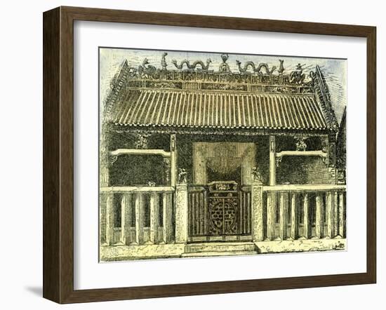 Chinese House Saigon Vietnam 19th Century-null-Framed Giclee Print