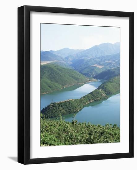 Chinese Hydro-Electric Scheme Near Kukes, Northern Area, Albania-David Lomax-Framed Photographic Print