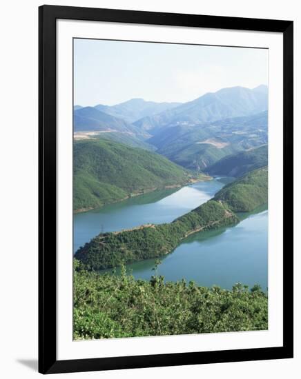 Chinese Hydro-Electric Scheme Near Kukes, Northern Area, Albania-David Lomax-Framed Photographic Print
