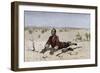 Chinese Immigrant Dying of Thirst in the Mohave Desert, 1800s-null-Framed Giclee Print