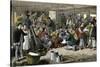 Chinese Immigrants Aboard the Pacific Mail Steamship Alaska-null-Stretched Canvas