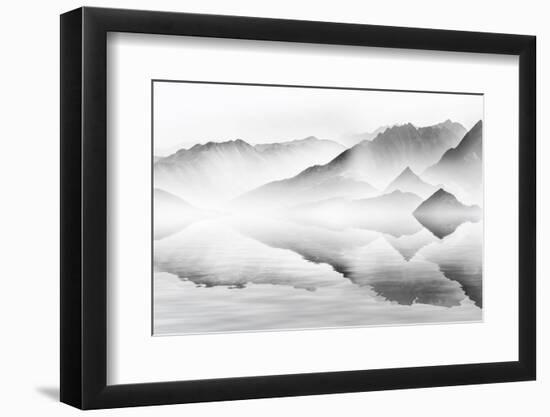 Chinese Ink Landscape Painting-null-Framed Photographic Print