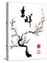 Chinese Ink Painting of Plum Tree-yienkeat-Stretched Canvas