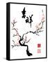 Chinese Ink Painting of Plum Tree-yienkeat-Framed Stretched Canvas