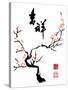 Chinese Ink Painting of Plum Tree-yienkeat-Stretched Canvas