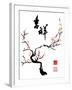 Chinese Ink Painting of Plum Tree-yienkeat-Framed Art Print