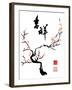 Chinese Ink Painting of Plum Tree-yienkeat-Framed Art Print