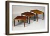 Chinese-Inspired Art Deco Nest of Three Tables-null-Framed Giclee Print