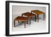 Chinese-Inspired Art Deco Nest of Three Tables-null-Framed Giclee Print