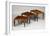 Chinese-Inspired Art Deco Nest of Three Tables-null-Framed Giclee Print