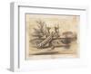 Chinese Irrigating Machine Worked by Men, 1855-Meffert-Framed Giclee Print