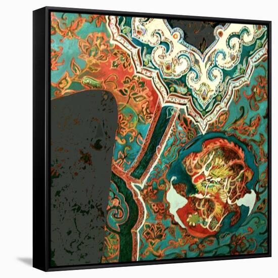 Chinese jacket-Linda Arthurs-Framed Stretched Canvas