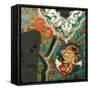 Chinese jacket-Linda Arthurs-Framed Stretched Canvas