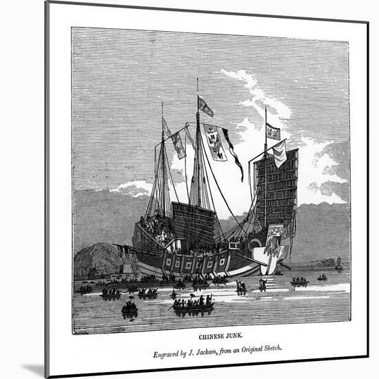 Chinese Junk, 1843-J Jackson-Mounted Giclee Print