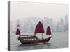 Chinese Junk, Hong Kong, China-Sergio Pitamitz-Stretched Canvas