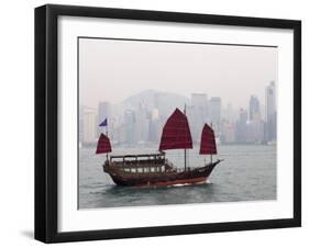 Chinese Junk, Hong Kong, China-Sergio Pitamitz-Framed Photographic Print