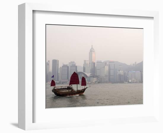 Chinese Junk, Hong Kong, China-Sergio Pitamitz-Framed Photographic Print