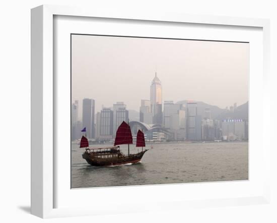 Chinese Junk, Hong Kong, China-Sergio Pitamitz-Framed Photographic Print