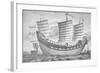 Chinese Junk Keying, the First Chinese Vessel to Reach Europe in 1848-null-Framed Giclee Print