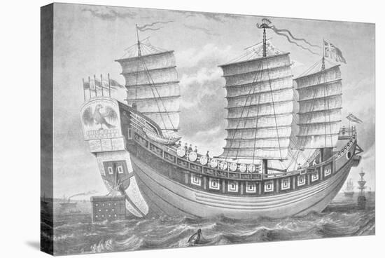 Chinese Junk Keying, the First Chinese Vessel to Reach Europe in 1848-null-Stretched Canvas