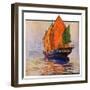 "Chinese Junk,"May 30, 1931-Anton Otto Fischer-Framed Giclee Print