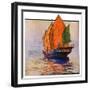 "Chinese Junk,"May 30, 1931-Anton Otto Fischer-Framed Giclee Print