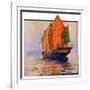 "Chinese Junk,"May 30, 1931-Anton Otto Fischer-Framed Giclee Print