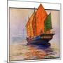 "Chinese Junk,"May 30, 1931-Anton Otto Fischer-Mounted Giclee Print