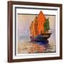 "Chinese Junk,"May 30, 1931-Anton Otto Fischer-Framed Giclee Print