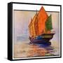 "Chinese Junk,"May 30, 1931-Anton Otto Fischer-Framed Stretched Canvas