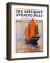 "Chinese Junk," Saturday Evening Post Cover, May 30, 1931-Anton Otto Fischer-Framed Premium Giclee Print