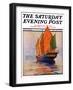 "Chinese Junk," Saturday Evening Post Cover, May 30, 1931-Anton Otto Fischer-Framed Premium Giclee Print