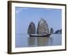 Chinese Junk, South China Sea, China-Dallas and John Heaton-Framed Photographic Print