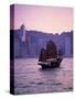 Chinese Junk, Victoria Harbour, Hong Kong, China-Rex Butcher-Stretched Canvas