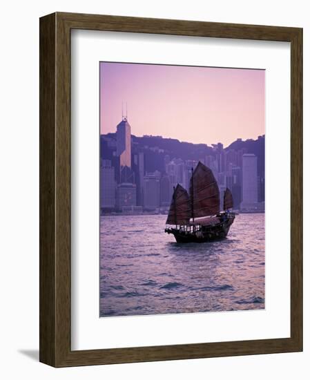 Chinese Junk, Victoria Harbour, Hong Kong, China-Rex Butcher-Framed Photographic Print