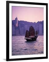 Chinese Junk, Victoria Harbour, Hong Kong, China-Rex Butcher-Framed Photographic Print