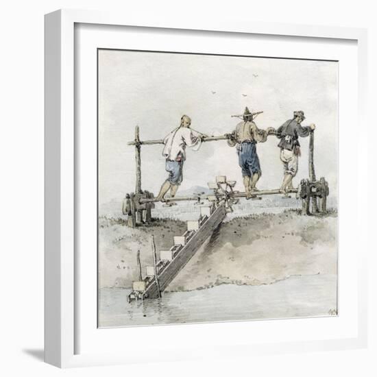 Chinese Labourers Working on a River-William Alexander-Framed Giclee Print