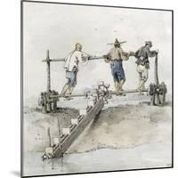 Chinese Labourers Working on a River-William Alexander-Mounted Giclee Print