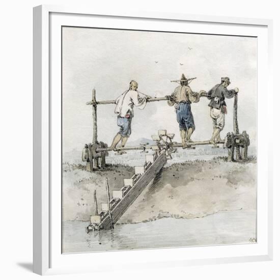 Chinese Labourers Working on a River-William Alexander-Framed Giclee Print