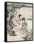 Chinese Ladies in a Garden-null-Framed Stretched Canvas