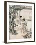 Chinese Ladies in a Garden-null-Framed Giclee Print