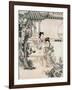 Chinese Ladies in a Garden-null-Framed Giclee Print