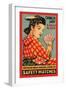 Chinese Lady Safety Matches-null-Framed Art Print