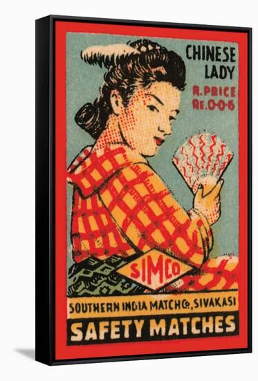 Chinese Lady Safety Matches-null-Framed Stretched Canvas