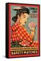Chinese Lady Safety Matches-null-Framed Stretched Canvas