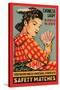 Chinese Lady Safety Matches-null-Stretched Canvas